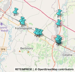 Mappa Via Emilia Ponente, 47032 Bertinoro FC, Italia (3.70917)