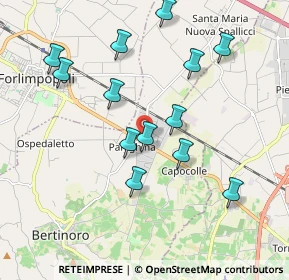 Mappa Via Emilia Ponente, 47032 Bertinoro FC, Italia (1.93692)