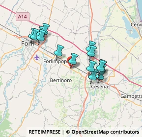 Mappa Via Emilia Ponente, 47032 Bertinoro FC, Italia (6.49267)