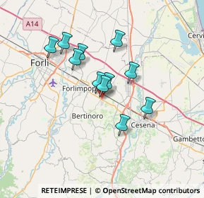 Mappa Via Emilia Ponente, 47032 Bertinoro FC, Italia (5.50364)