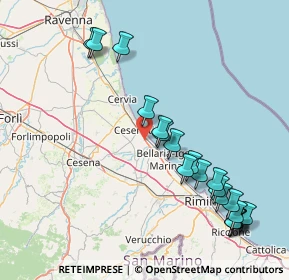 Mappa Via Eugenio Curiel, 47042 Cesenatico FC, Italia (18.897)