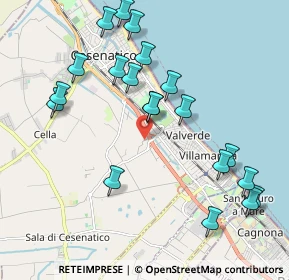 Mappa Via Eugenio Curiel, 47042 Cesenatico FC, Italia (2.221)