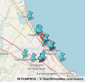 Mappa Reni, 47042 Cesenatico FC, Italia (5.73294)