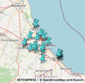 Mappa Viale Canova, 47042 Cesenatico FC, Italia (11.596)