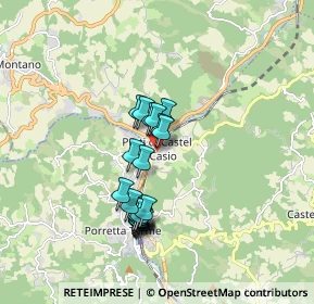 Mappa Via Don Fornasini, 40030 Castel di Casio BO, Italia (1.4125)