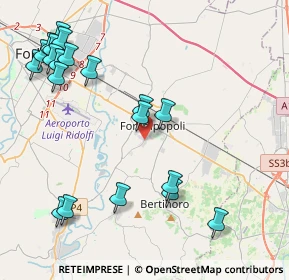 Mappa Via Juri Gagarin, 47034 Forlimpopoli FC, Italia (5.1655)