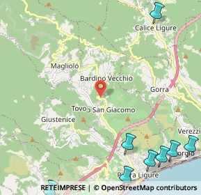 Mappa 17020 Tovo San Giacomo SV, Italia (3.92364)