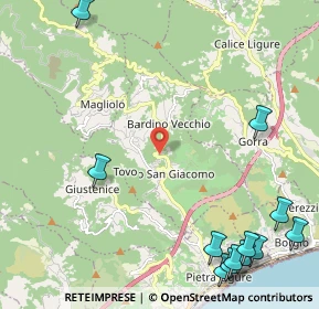 Mappa 17020 Tovo San Giacomo SV, Italia (3.335)