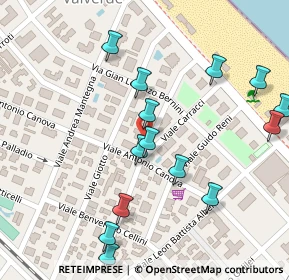 Mappa Viale Amedeo Modigliani, 47042 Valverde FC, Italia (0.12857)