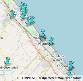 Mappa Viale Amedeo Modigliani, 47042 Valverde FC, Italia (2.65714)