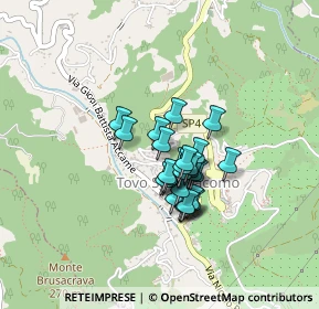 Mappa Via Giorni-Santarò, 17020 Tovo San Giacomo SV, Italia (0.26786)