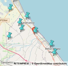 Mappa Viale Iᵒ Maggio, 47035 Gambettola FC, Italia (6.46846)