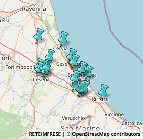 Mappa Via Fossa, 47042 Cesenatico FC, Italia (10.9665)