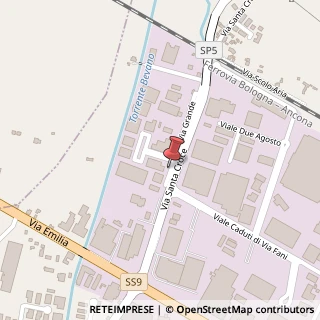 Mappa Via Santa Croce, 289, 47032 Bertinoro, Forlì-Cesena (Emilia Romagna)
