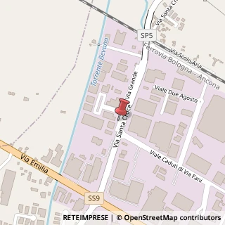 Mappa Via Santa Croce, 259, 47032 Bertinoro, Forlì-Cesena (Emilia Romagna)