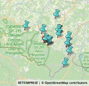 Mappa Via Maenzano, 40042 Lizzano in Belvedere BO, Italia (5.38412)