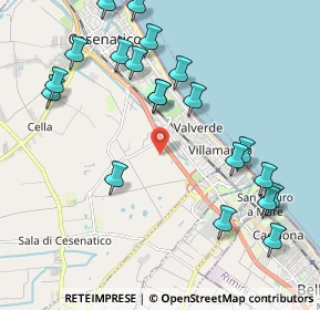 Mappa Via S. Tommaso, 47042 Villamarina FC, Italia (2.393)