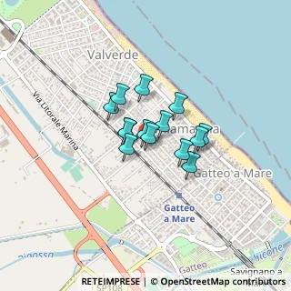 Mappa Viale Talete, 47042 Cesenatico FC, Italia (0.24286)