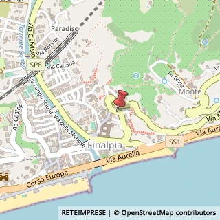 Mappa Strada Panoramica Manie, 7, 17024 Finale Ligure, Savona (Liguria)