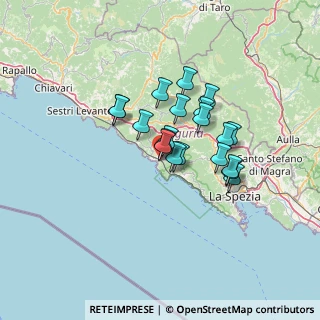 Mappa Via Nostra Signora della Guardia, 19015 Levanto SP, Italia (9.8845)