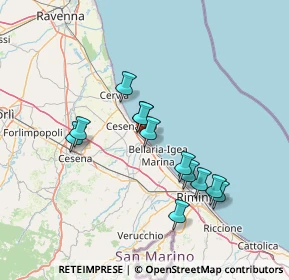 Mappa Via Cartesio, 47042 Cesenatico FC, Italia (12.85333)