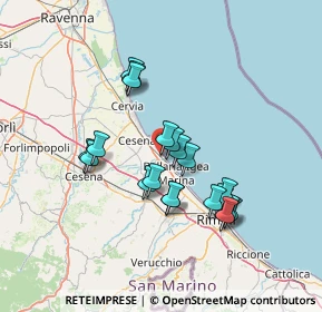 Mappa Via Cartesio, 47042 Cesenatico FC, Italia (12.2355)