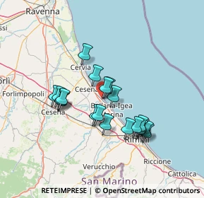 Mappa Via Cartesio, 47042 Cesenatico FC, Italia (12.0615)