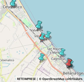 Mappa Via Cartesio, 47042 Cesenatico FC, Italia (2.4725)