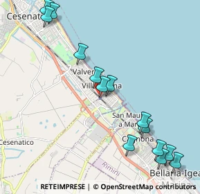 Mappa Via Cartesio, 47042 Cesenatico FC, Italia (2.50929)