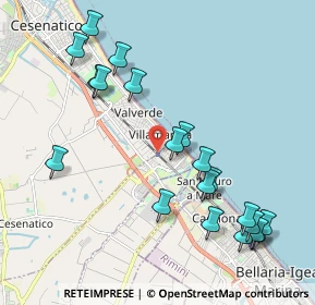 Mappa Via Cartesio, 47042 Cesenatico FC, Italia (2.326)
