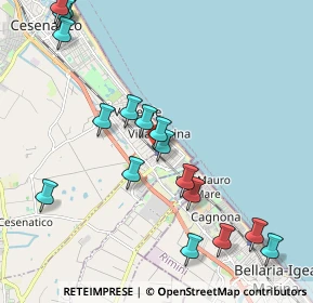 Mappa Via Cartesio, 47042 Cesenatico FC, Italia (2.36588)