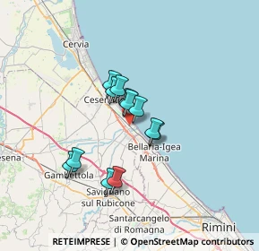 Mappa Via Cartesio, 47042 Cesenatico FC, Italia (4.90167)