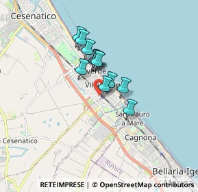 Mappa Via Toro, 47042 Cesenatico FC, Italia (1.11833)