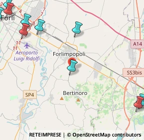 Mappa Via Prati Rotondi, 47032 Bertinoro FC, Italia (7.64643)