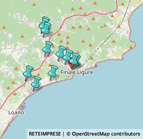 Mappa Via del Sagittario, 17024 Finale Ligure SV, Italia (3.08455)