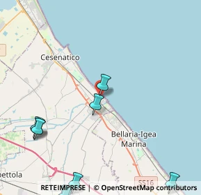 Mappa Via Ferrara, 47042 Gatteo a Mare FC, Italia (6.75727)