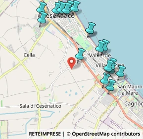 Mappa Via Fossa, 47042 Villamarina FC, Italia (2.37316)