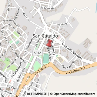 Mappa Via Principe Galletti,  58, 93017 San Cataldo, Caltanissetta (Sicilia)