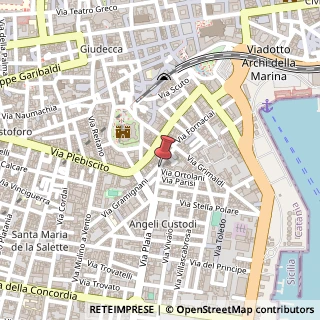 Mappa Via Plaia, 2, 95121 Catania, Catania (Sicilia)