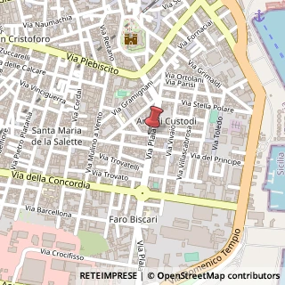 Mappa Via Plaja, 108, 95121 Catania, Catania (Sicilia)