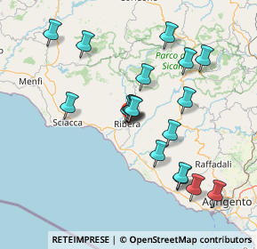 Mappa Via Orfanotrofio, 92016 Ribera AG, Italia (16.29722)