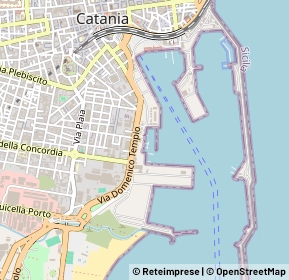 Mappa Via Domenico Tempio, 95121 Catania CT, Italia (0.22609)