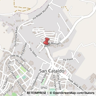Mappa Via Mimiani, 81, 93017 San Cataldo, Caltanissetta (Sicilia)