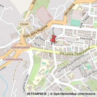 Mappa Via Luigi Sagona, 1, 93100 Caltanissetta, Caltanissetta (Sicilia)