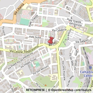 Mappa Via Leone XIII, 1/D, 93100 Caltanissetta, Caltanissetta (Sicilia)