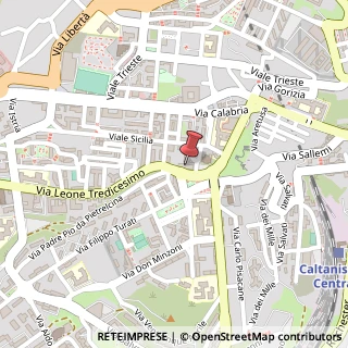 Mappa Via Leone XIII, 1, 93100 Caltanissetta, Caltanissetta (Sicilia)