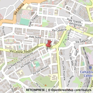 Mappa Via Moncada Luisa, 18, 93100 Caltanissetta, Caltanissetta (Sicilia)