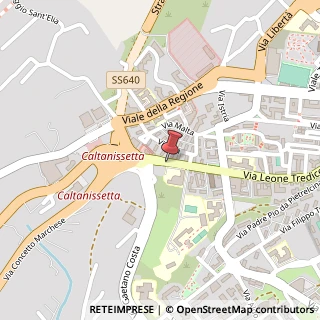Mappa Via Leone XIII, 93100 Caltanissetta, Caltanissetta (Sicilia)