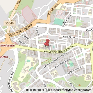 Mappa Via Leone XIII, 48, 93100 Caltanissetta, Caltanissetta (Sicilia)