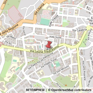 Mappa Via Leone XIII, 53, 93100 Caltanissetta, Caltanissetta (Sicilia)